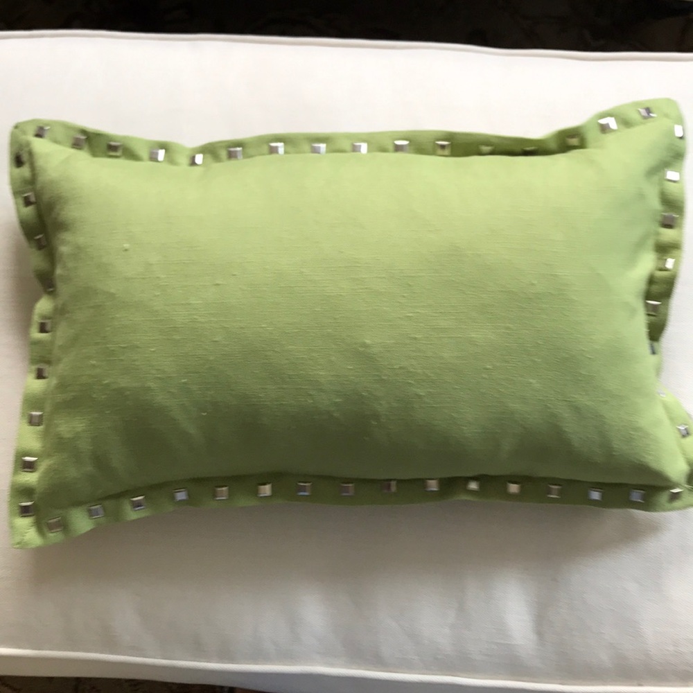 Apple green toss pillow by Thro